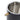 Stainless steel ice bucket interior with gold accent on a white background
