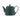 Bali Dark Green Porcelain Teapot – Embossed Leaf Detail & Glazed Finish