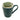 Bali Dark Green Porcelain Mug – Embossed Leaf Detail & Glazed Finish