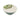 Bali Dark Green Porcelain Large Salad Serving Bowl – Glazed Finish with Tropical Detailing