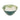 Bali Large Porcelain Salad Bowl – Dark Green Glazed Finish with Embossed Botanical Detailing