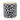 London Leo Medium Canister – Black & White Stoneware with Gold Lid