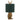 Antique Gold Hare Table Lamp with Green Velvet Shade – Quirky Statement Lighting