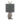 Silver Hare Table Lamp with Grey Velvet Shade – Quirky Statement Lighting