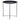 Finn Black Metal Round Side Table