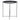 Finn Round Side Table – Grey Metal with Cross Base