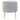 Hayes Round Grey Velvet Stool – Gold Finish Legs