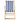 Stellan Navy & White Striped Deck Chair – Adjustable Foldable Hardwood Lounger
