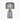 Zandra Grey Ribbed Glass Table Lamp