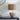 Etched Curve Wooden Table Lamp – White Wash Finish