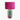 Bow 45cm Raspberry Velvet Cylinder Lampshade – Bronze Lined