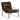 Anderson Brown Leather Cushioned Lounge Chair