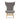 Einar Dark Grey Velvet Chair with Winged Back