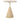 Howard Shiny Gold Side Table – Geometric Base Round Accent Table