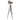 Charlie Tripod Floor Lamp – Satin Grey with Copper Fixings