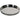 Dusky Stainless Steel Round Bar Tray – 34cm Etched Metal Serving Tray
