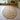 Oval Jute Rug with Scalloped Edge & Green Stripe – 210 × 150 cm