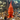 Bright Orange "Heart Hands" Gnome – Halloween Edition