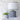 Ceramic Lamp – Ikat Blue with White Shade - Grand Illusions