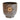 Kew Gardens Leaf Embossed Charcoal Cork Planter - 2 Sizes