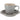 Set of 4 - Pembroke Stoneware Cup & Saucer Grey – Grand Illusions