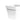 White Cleo Square Planter with Wheels – Recycled Plastic Plant Pot with Drainage (40cm, Made in Italy)