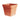 Cleo Terracotta Coloured Square Planter with Wheels – Recycled Plastic Plant Pot with Drainage (40cm, Made in Italy)