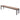 PR Home Reclaim Outdoor Dining Bench – Teak & Kubu Aluminium Frame (195cm)