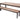 PR Home Reclaim Outdoor Dining Bench – Teak & Kubu Aluminium Frame (195cm)
